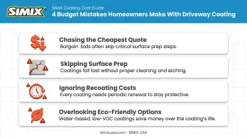 Four common budget mistakes when pricing driveway coating projects