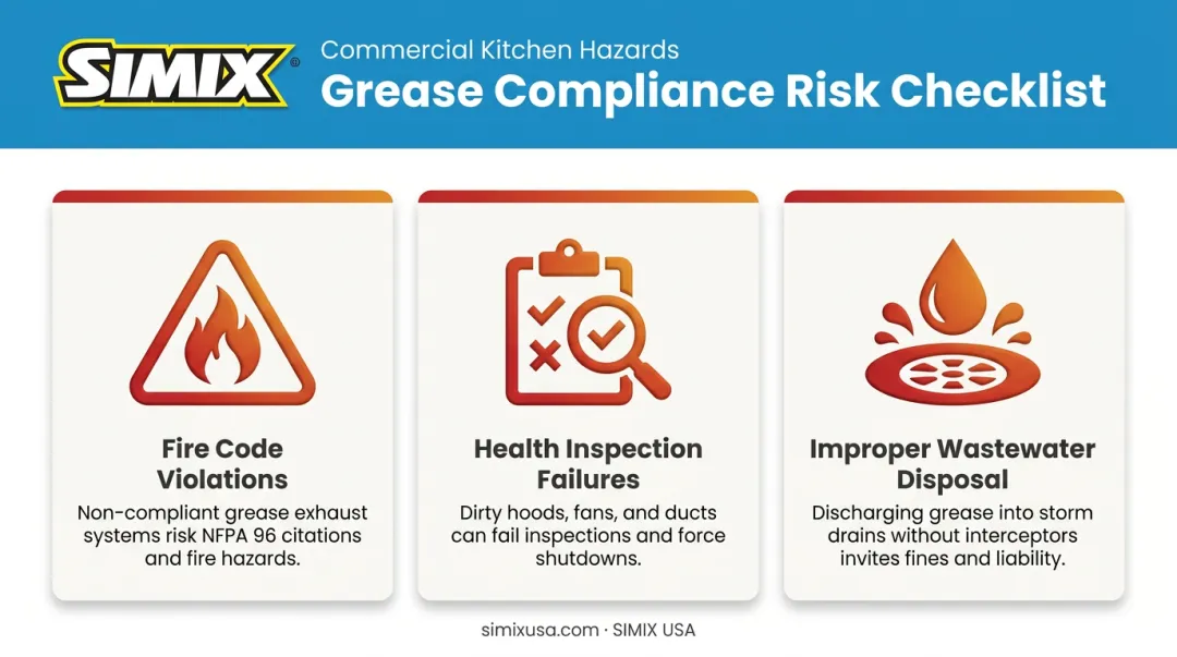 Three key compliance risks in commercial kitchen grease management explained