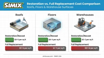 Ceramic coating restoration versus full replacement cost comparison chart