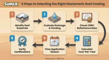 Six-step decision process for choosing an Arizona elastomeric roof coating