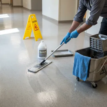 Technician applying ceramic protective coating to industrial surface