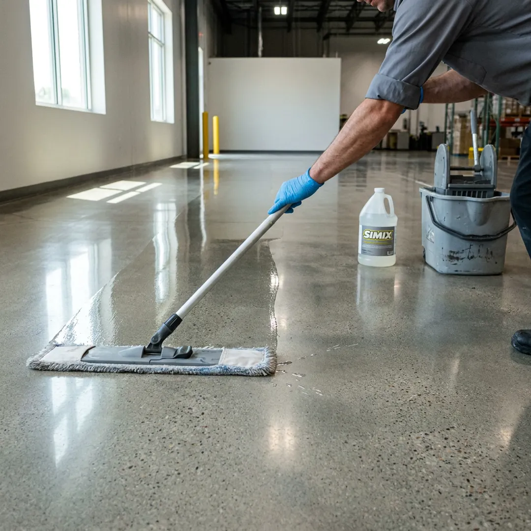 Clear protective coating applied to a hard surface