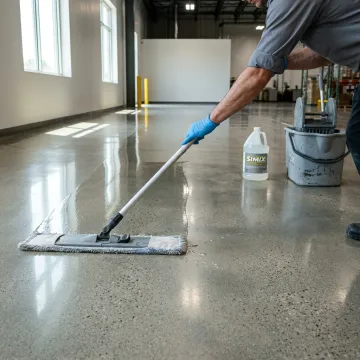 Clear protective coating applied to a hard surface