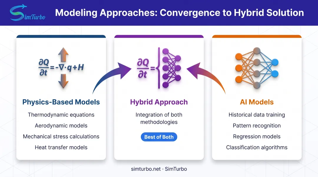 Hybrid digital twin modeling approach combining physics-based and AI-driven methods
