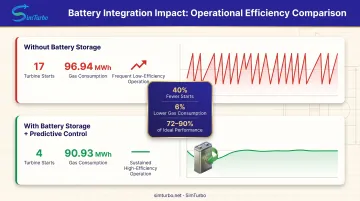 Battery energy storage integration reducing gas turbine cycling and improving efficiency