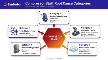 Five categories of compressor stall causes from FOD to mechanical degradation