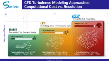 CFD simulation fidelity comparison RANS versus LES versus DNS computational cost and detail