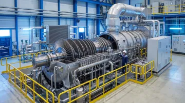 Kawasaki L30A hydrogen-capable gas turbine installation at industrial power generation facility