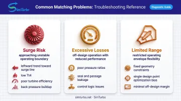 Three common compressor-turbine matching failure modes and their root causes diagram