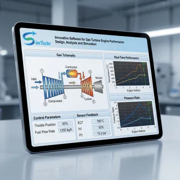 Gas turbine software simulation interface