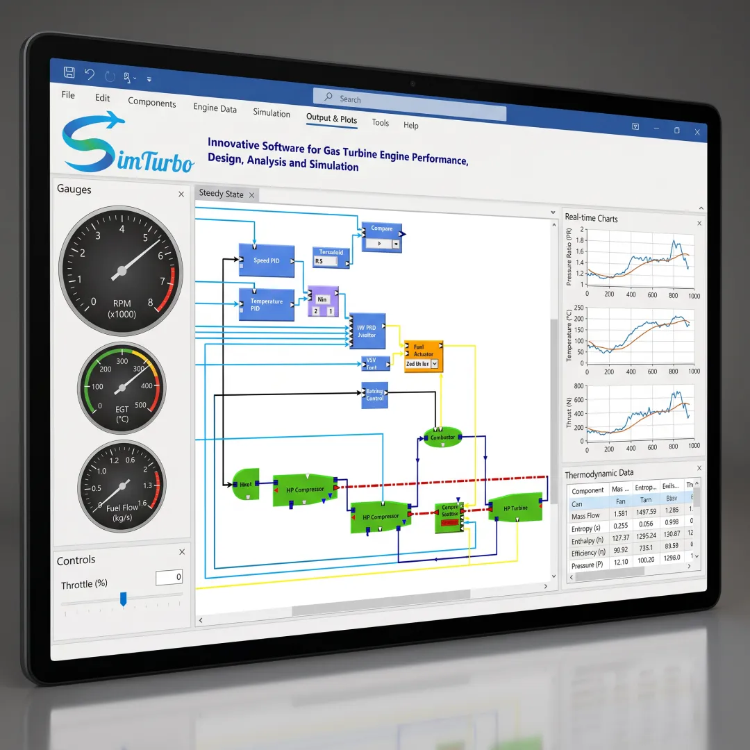 Gas turbine performance simulation interface