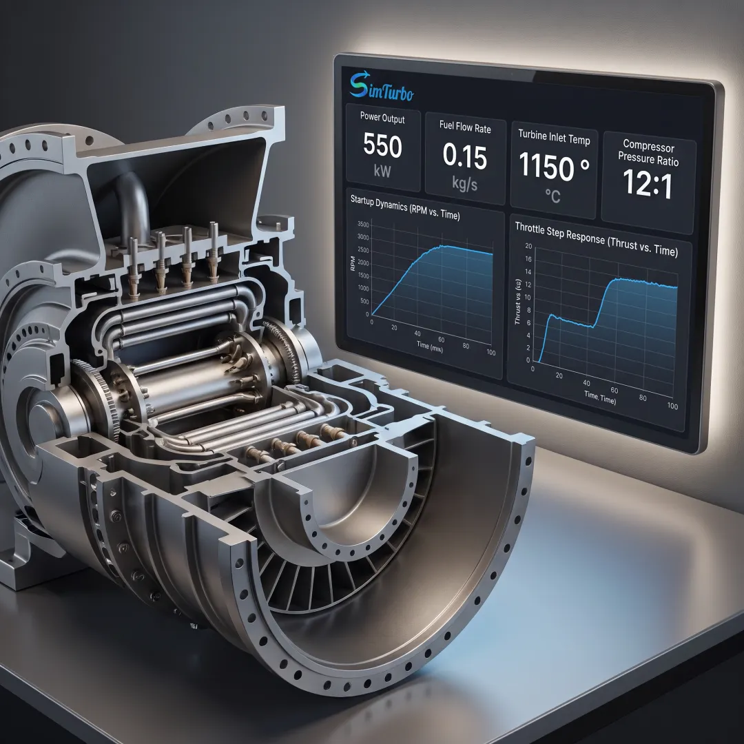 Gas turbine model and performance dashboard