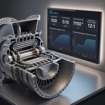 Gas turbine model and performance dashboard