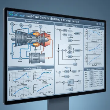 Gas turbine simulation interface with performance charts