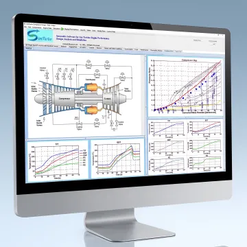 Gas turbine compressor model in simulation software