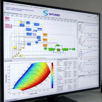 Gas turbine compressor model on engineering software