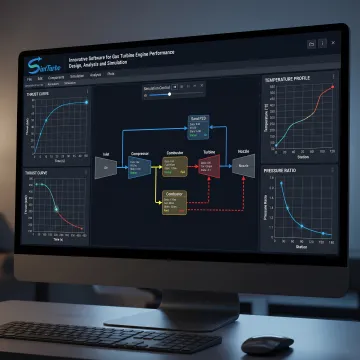 Component-based gas turbine model on a computer