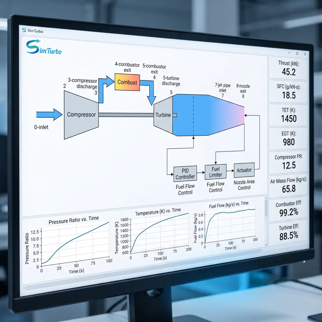 Gas turbine performance software interface