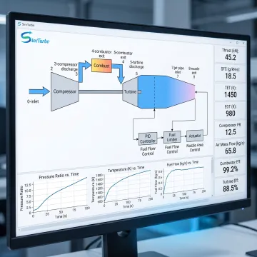 Gas turbine performance software interface