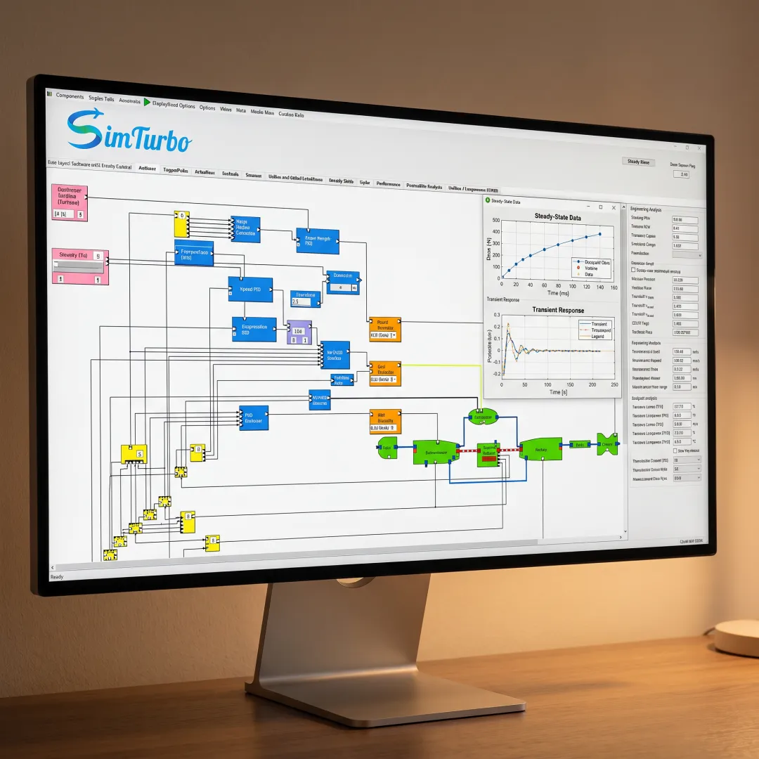 Turbine system model and performance charts