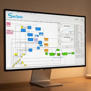 Turbine system model and performance charts