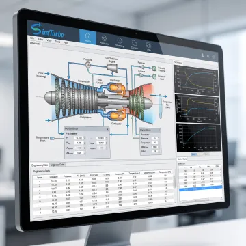 Gas turbine performance simulation on a computer