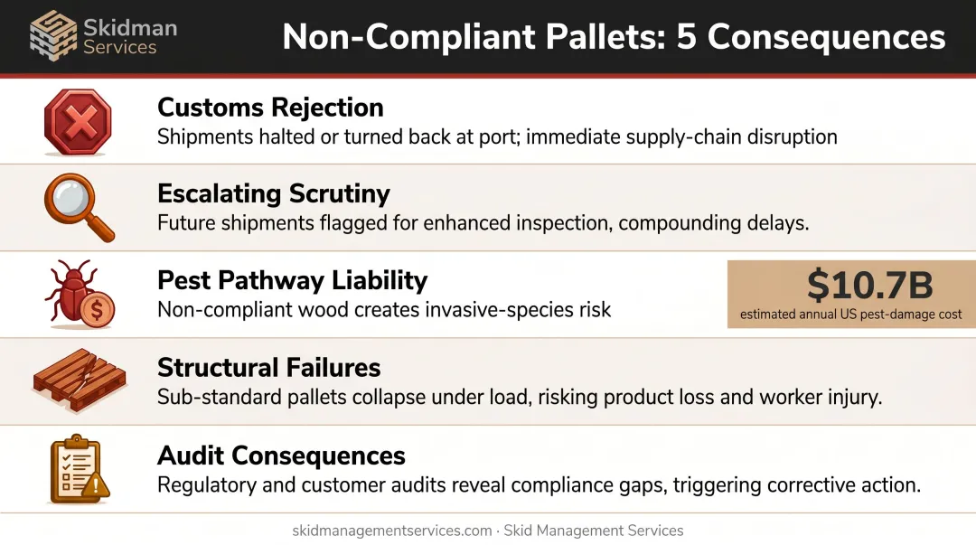 Five consequences of skipping heat treatment on international pallet shipments