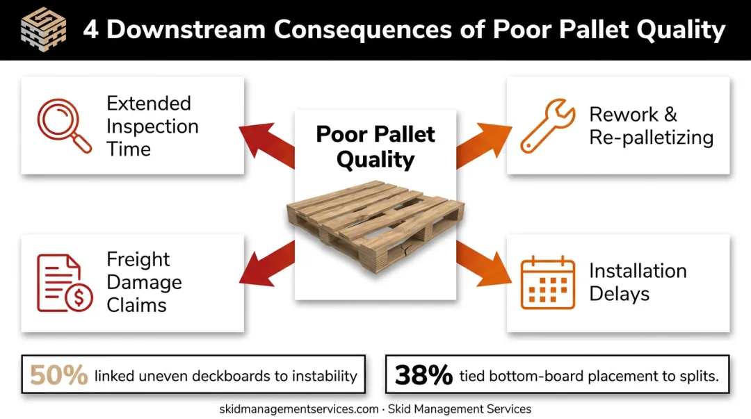 Downstream costs of poor HVAC pallet quality from inspection to installation delays
