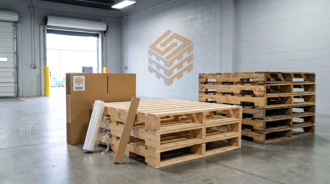 Rustic DIY pallet furniture set including coffee table sofa and bed frame
