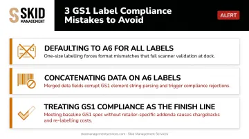 Three common pallet label compliance mistakes suppliers make before printing