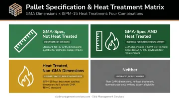 Four combinations of GMA spec and heat treatment status comparison matrix