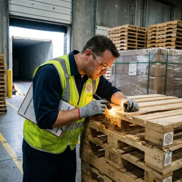 Export pallet inspection process