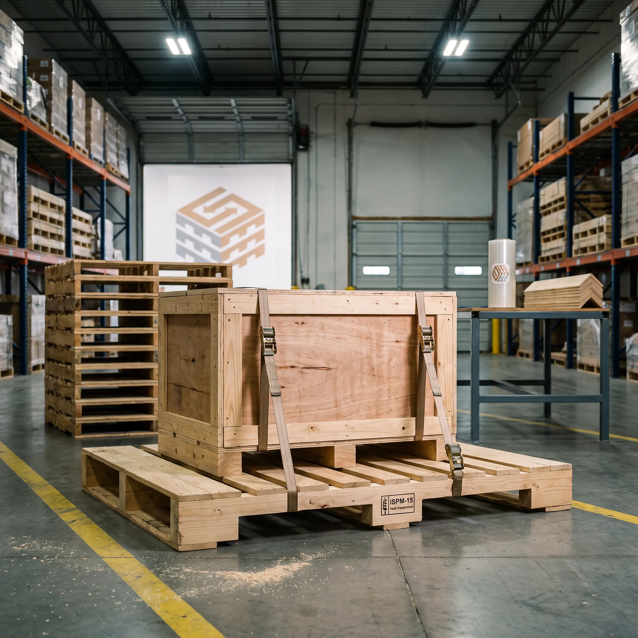 Custom packaging pallet application