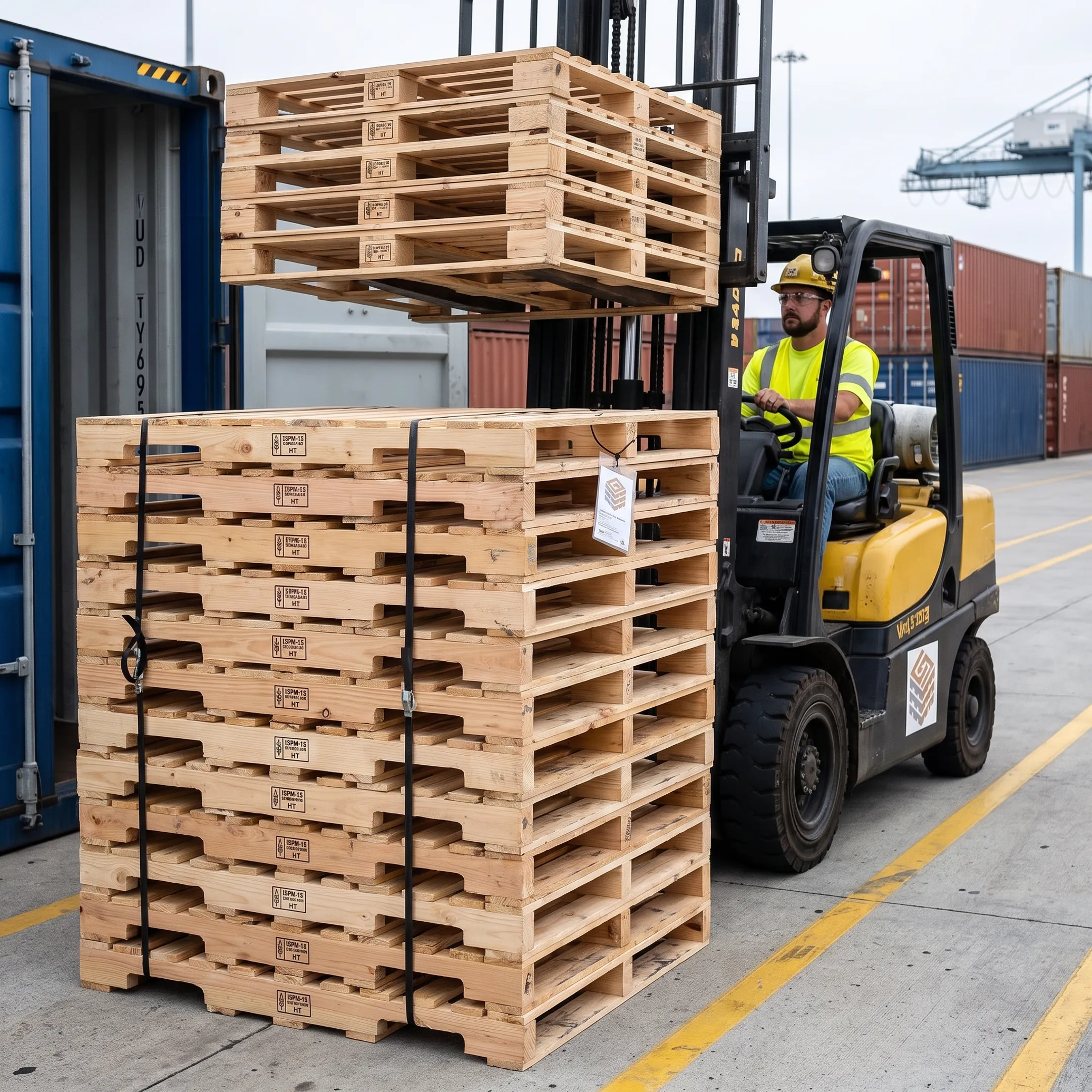International Export industry wood pallet use