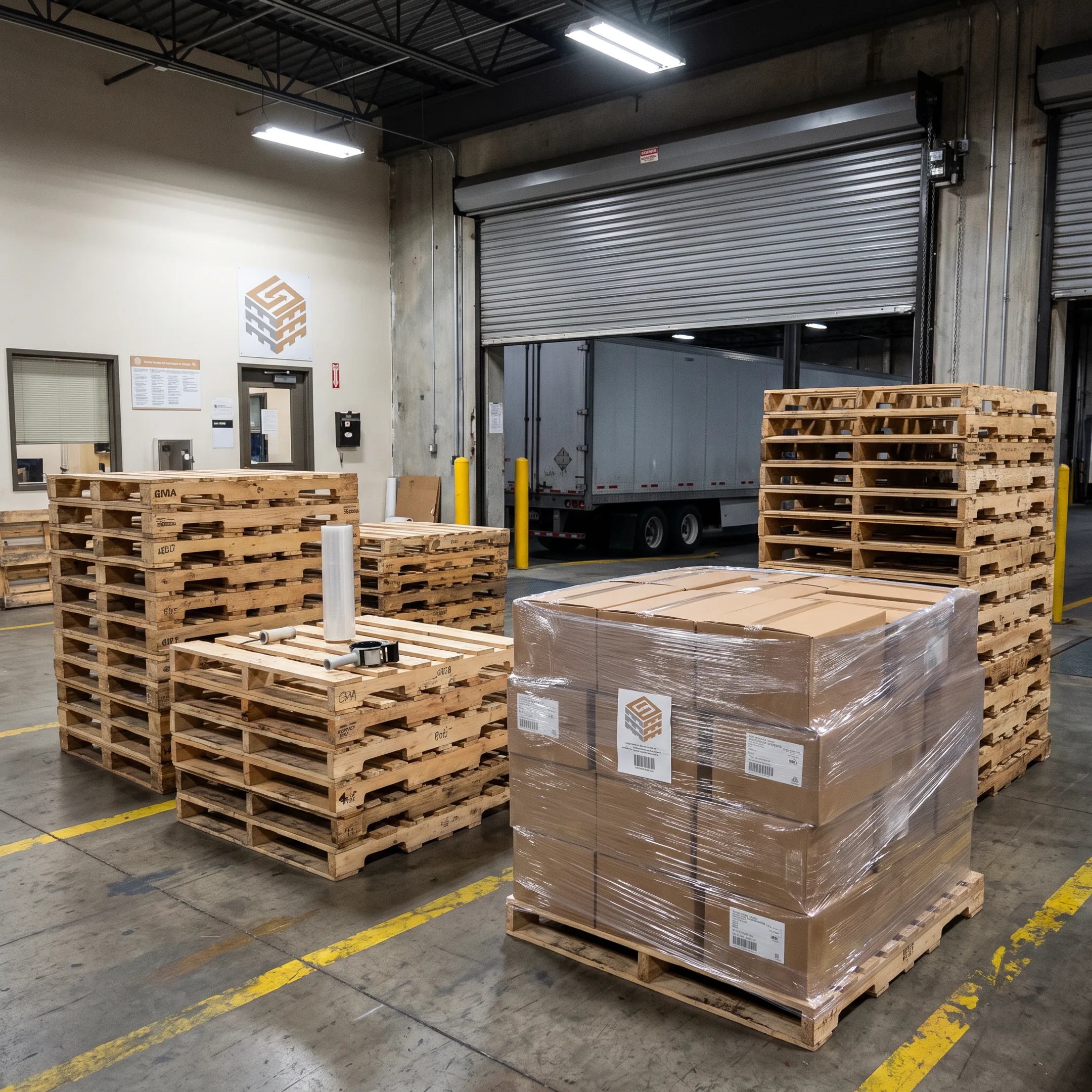 Food distribution pallet use