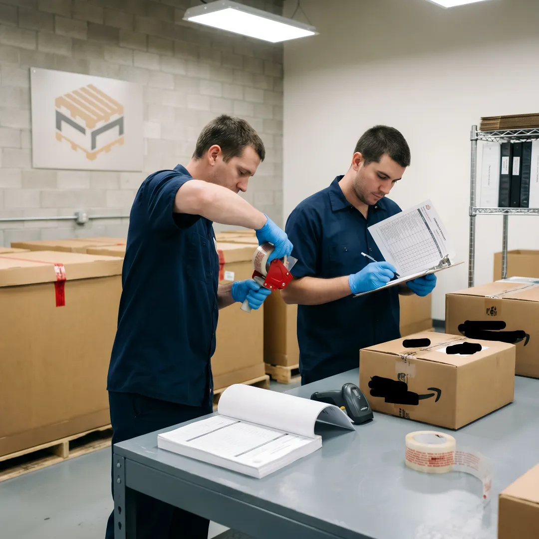 Secure product destruction preparation in a warehouse