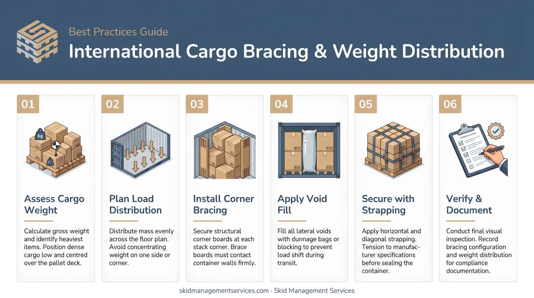 International cargo internal bracing and weight distribution best practices step-by-step guide
