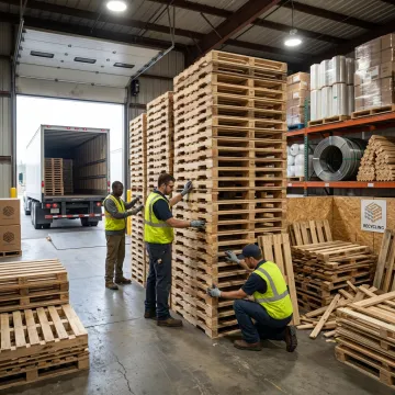 Warehouse pallet management process