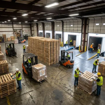 Nationwide pallet distribution warehouse