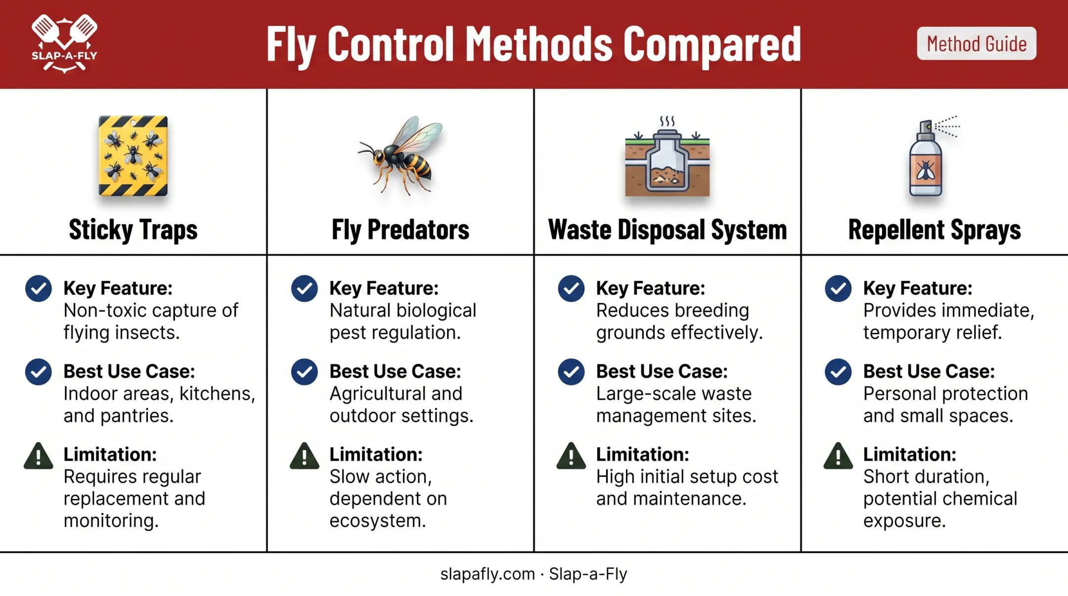 Layered fly control methods comparison for dog kennels effectiveness