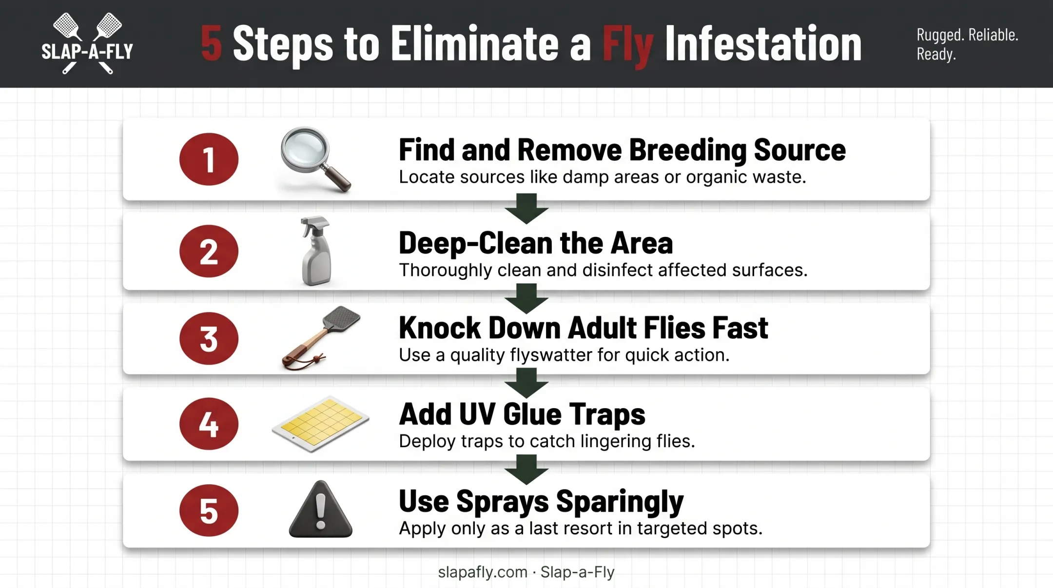 5-step process to eliminate bluebottle flies from source removal to sprays
