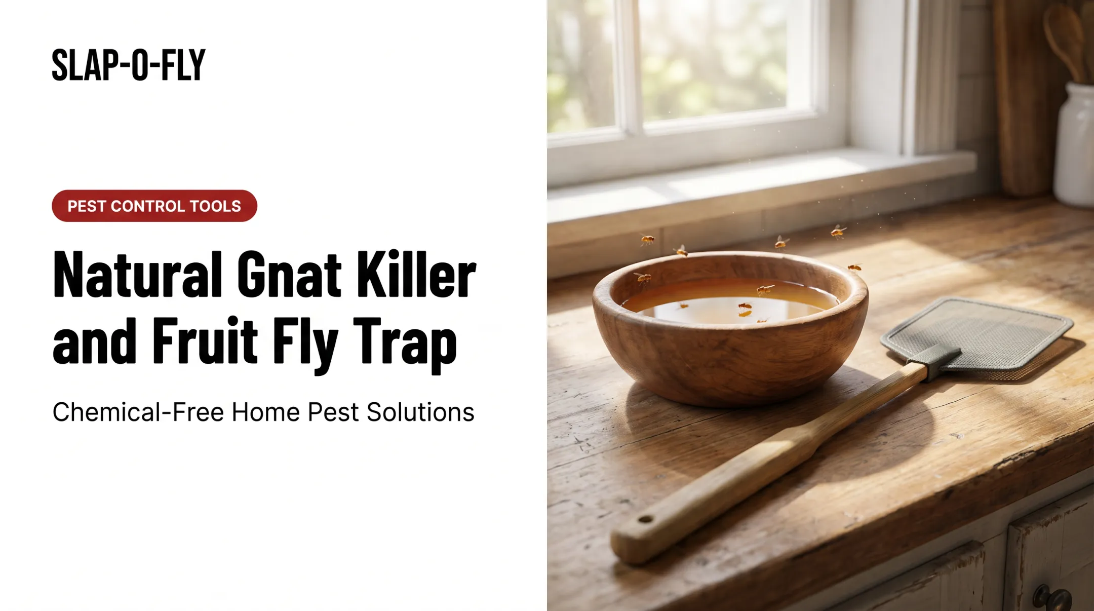 Natural Gnat Killer and Fruit Fly Trap