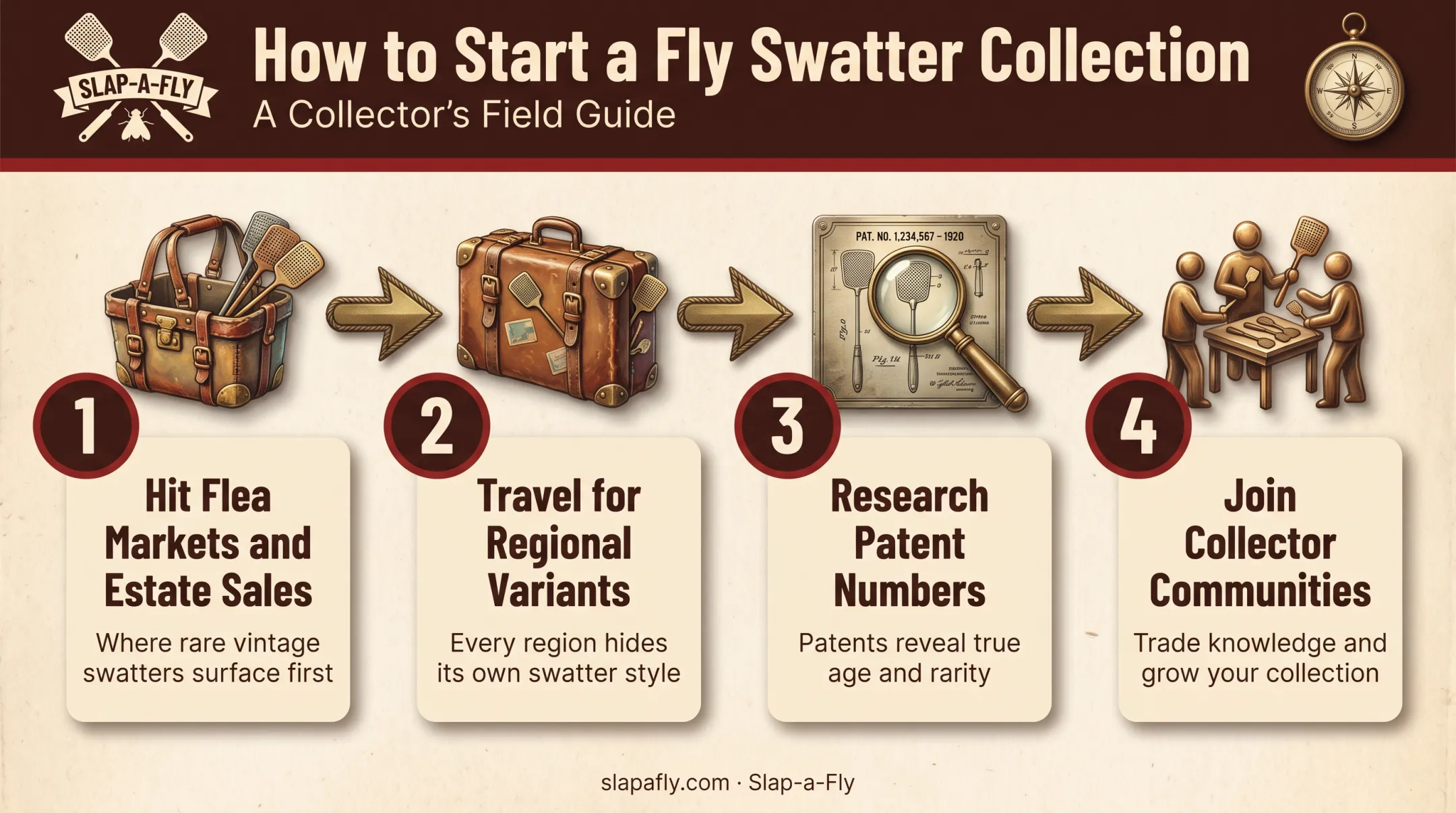Four-step guide to starting a fly swatter collection