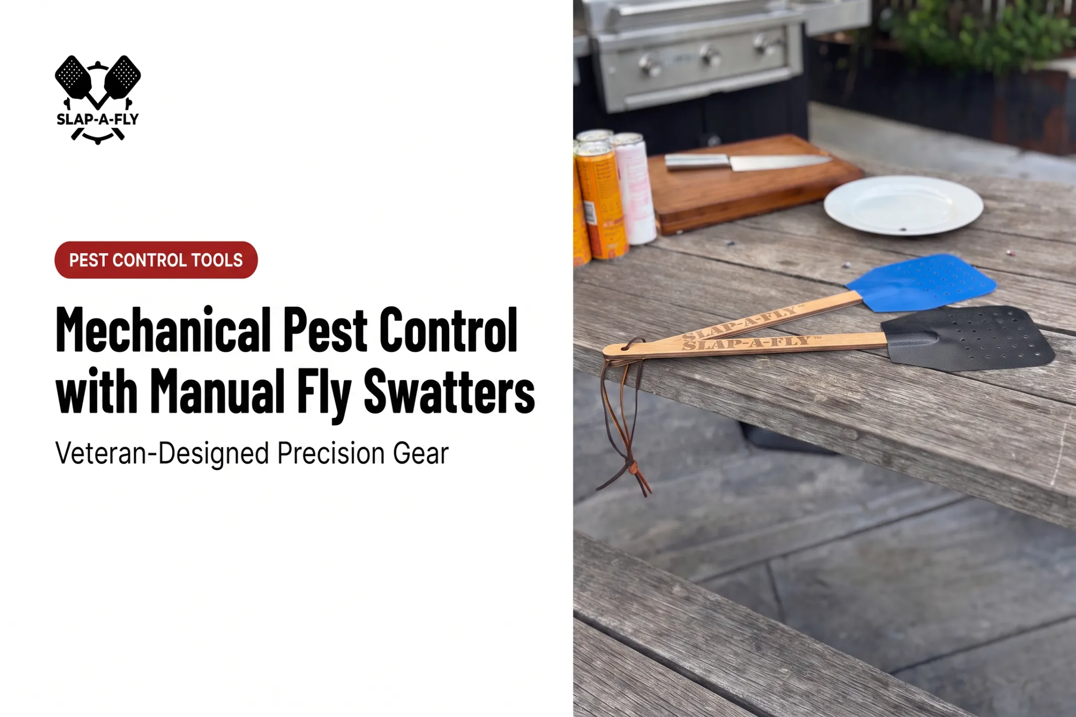 Mechanical Pest Control with Manual Fly Swatters