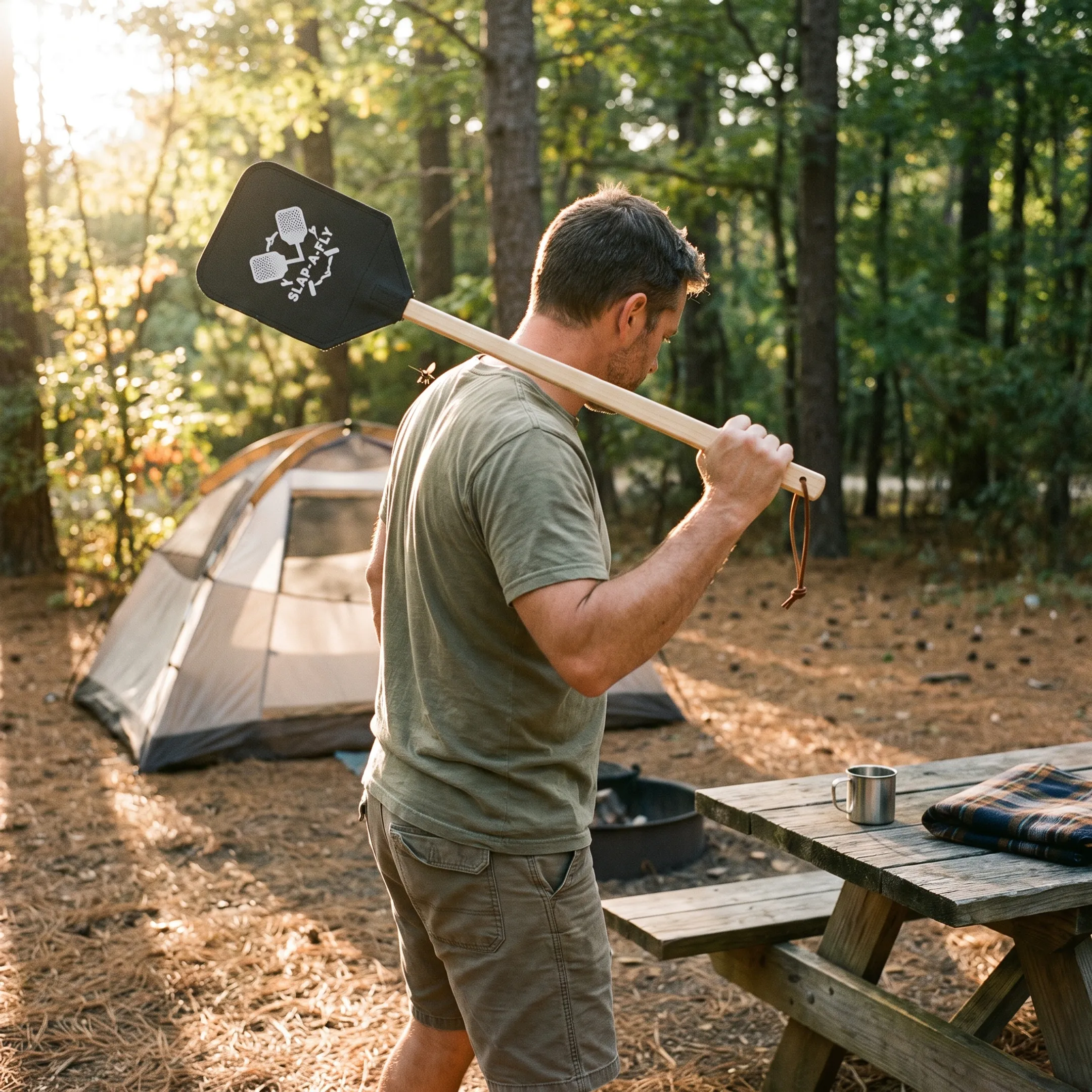 Outdoor camping fly control
