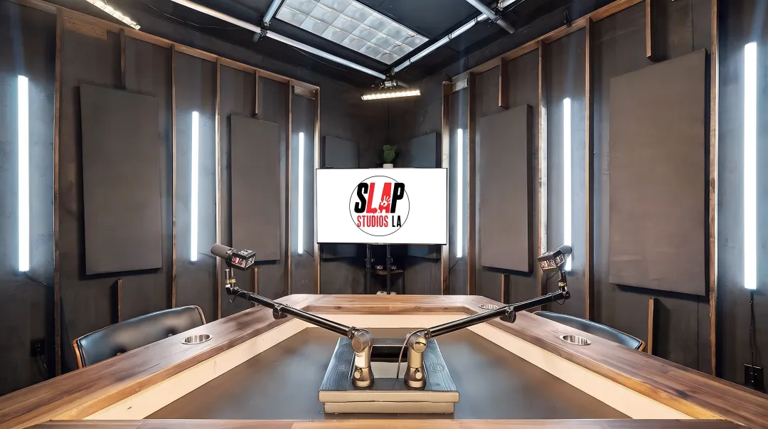 SLAP Studios LA multi-camera setup with professional lighting equipment