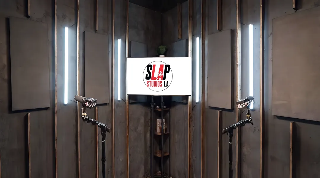 SLAP Studios LA integrated podcast studio and brand deals agency space