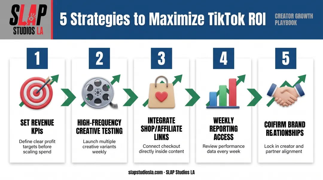 Five strategies to maximize TikTok agency ROI process flow