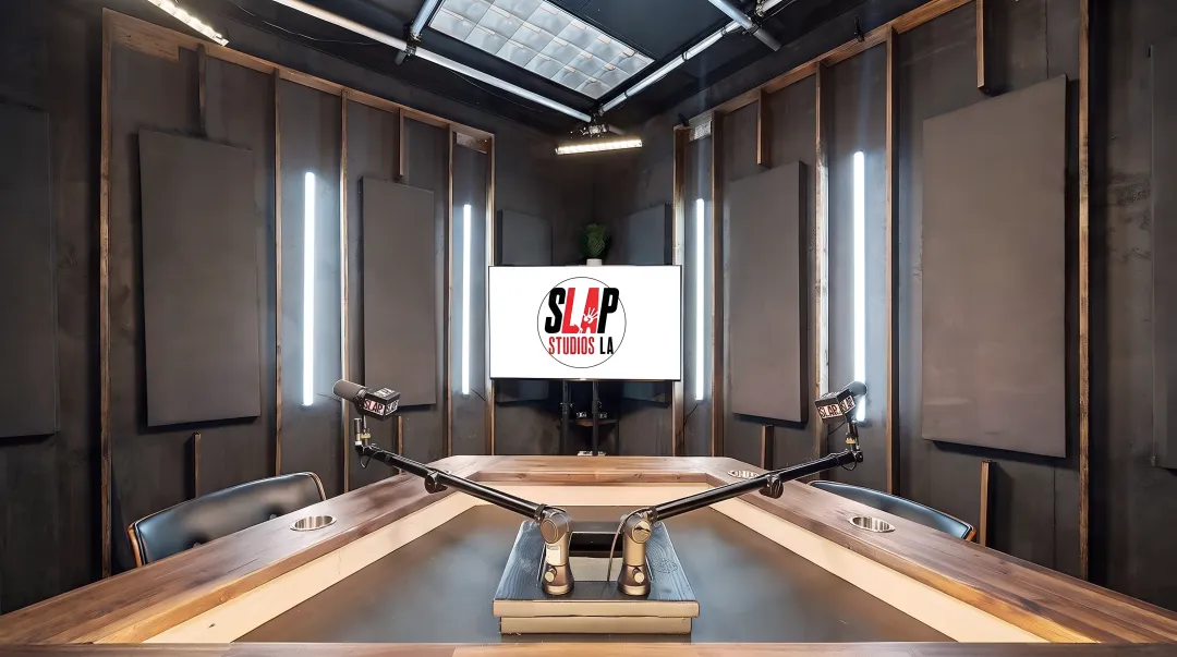 SLAP Studios LA full-service production room with recording equipment
