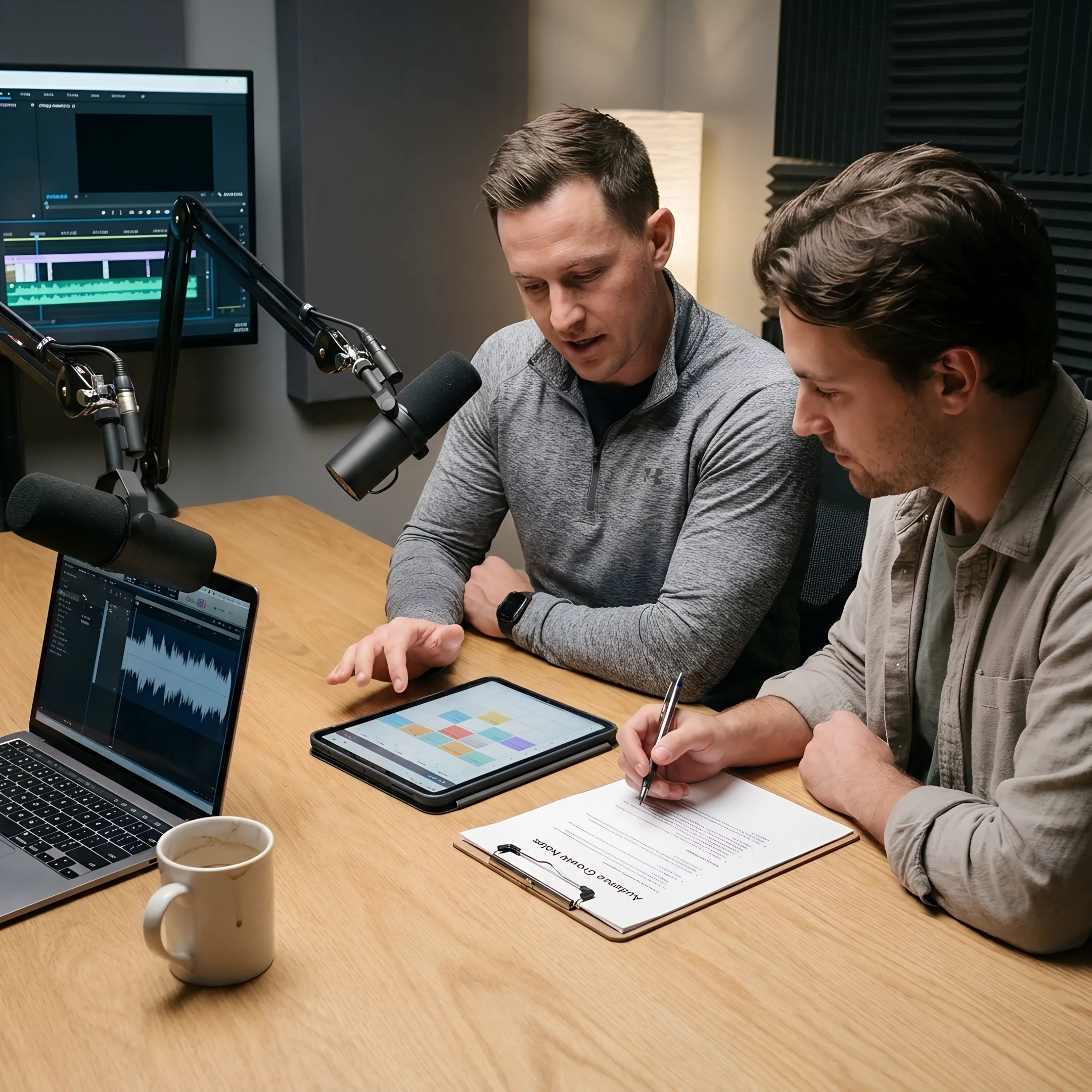 Podcast consultant planning a creator’s content strategy